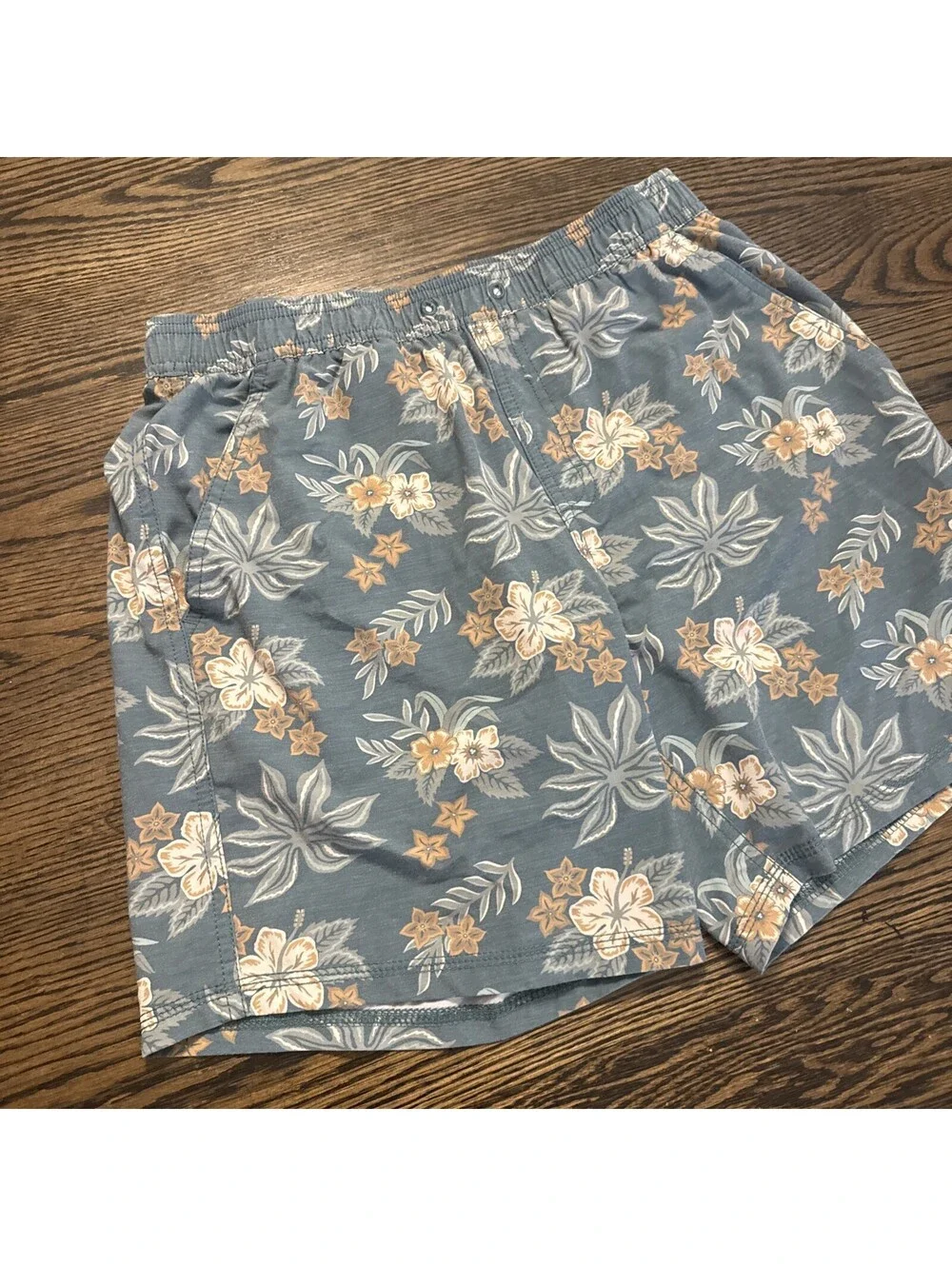 Katin Swim Trunks Mens Small Lined Floral Drawstring Pockets Quick Dry